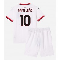 Maglie da calcio AC Milan Rafael Leao #10 Seconda Maglia Bambino 2024-25 Manica Corta (+ Pantaloni corti)